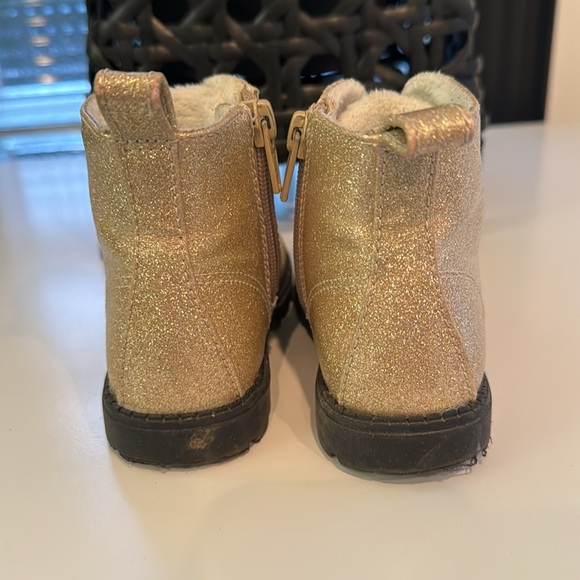 H&M Toddler Girl Gold Glitter Sparkle Boot - Picture 4 of 5